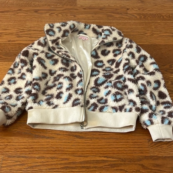 Design History Girl’s Cheetah Print Coat Size Medium
